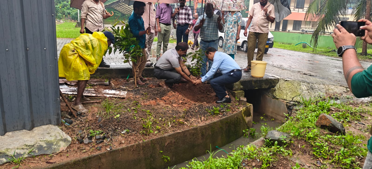 At ETP premises, Rubber Park Irapuram