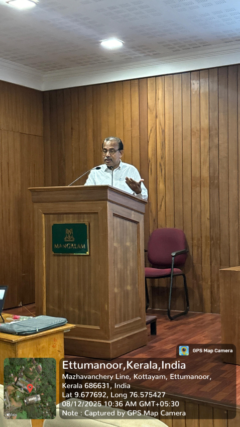 MD Rubber Park delivering speech 
