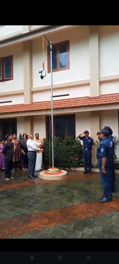 Independence Day flag hoisting by MD, Rubber Park