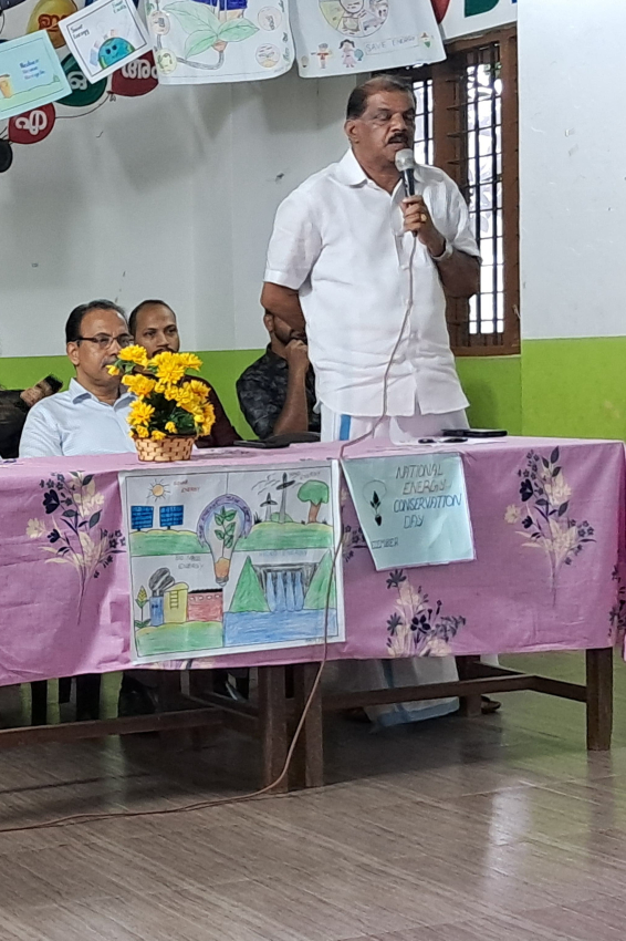 Presidential address by Mr Joykutty V Ward Member of Mazhuvannur Grama Panchayat